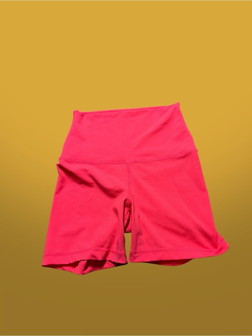 Yogalicious High-Waist Hot coral Bike Shorts